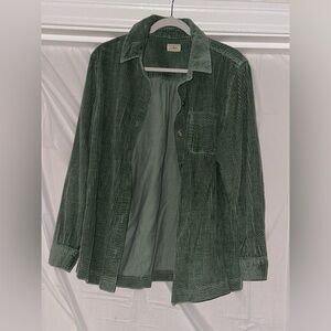 LL Bean Corduroy Long Sleeved Button Up Shirt